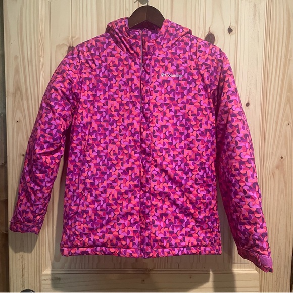 Columbia Kids' Vibrant Pink and Orange Puffer Jacket - Picture 1 of 8